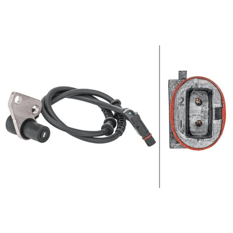 Hella ABS Wheel Speed Sensor Front 6PU 012 806-821