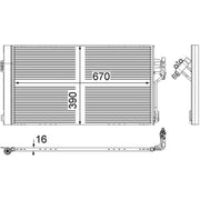 Mahle Air Conditioning Condenser AC 761 000S