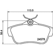 Mintex Rear Brake Pad Set MDB2903
