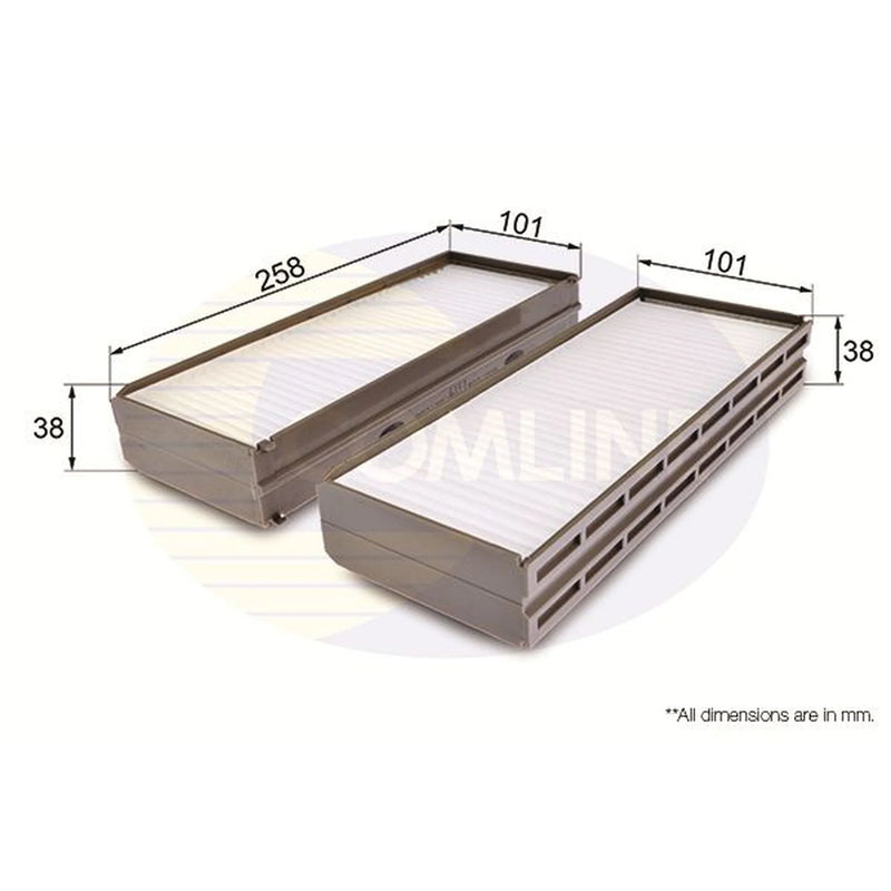 Comline Cabin Air Filter (Pollen Filter) EKF303