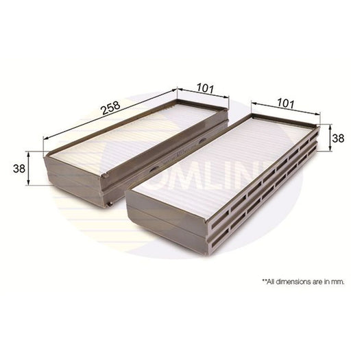 Comline Cabin Air Filter (Pollen Filter) EKF303