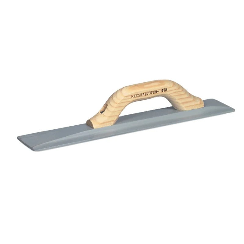 Marshalltown M145 Square Ended Magnesium Float, Shaped Wooden Handle 16 x