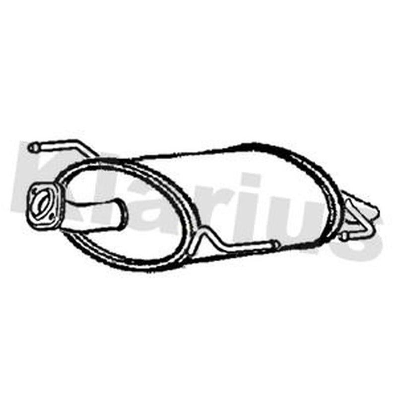 Klarius Box With Tail Pipe Rear DN777P