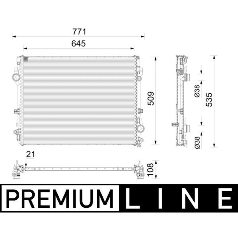 Mahle Engine Radiator CR 2777 000P