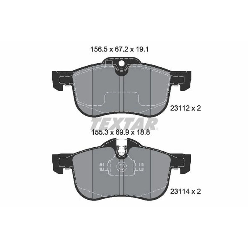 Textar Front Brake Pad Set 2311203