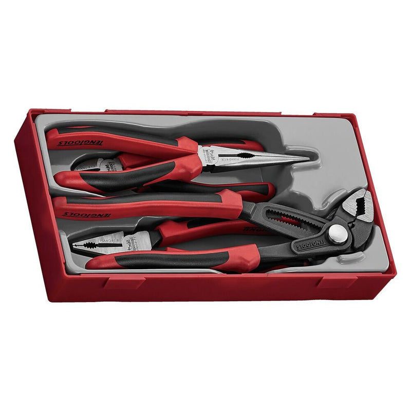 Teng Tools Plier Set TT1 4 Pieces with TPR Grip