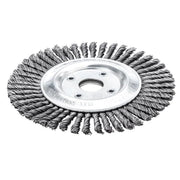 Lessmann Pipeline Brush 40 Knots 125 x 22.2mm Bore Steel Wire - 473.201.40
