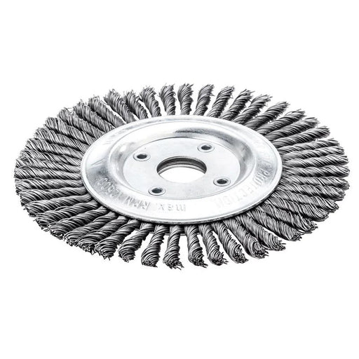 Lessmann Pipeline Brush 40 Knots 125 x 22.2mm Bore Steel Wire - 473.201.40