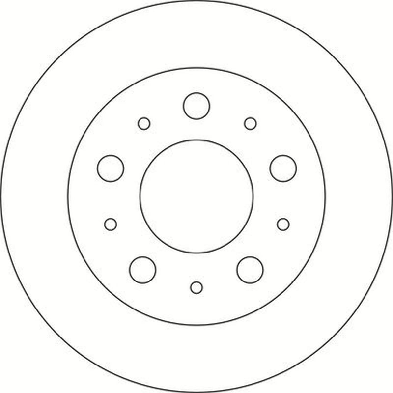 Abtex 2 x Solid Rear Brake Discs BD1483S