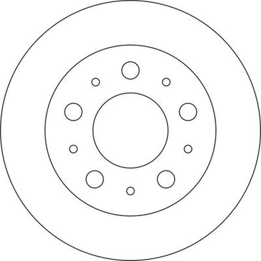 Abtex 2 x Solid Rear Brake Discs BD1483S
