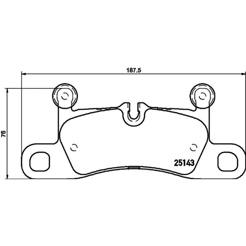 Mintex Rear Brake Pad Set MDB3251