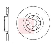 Apec 2 x Vented Rear Brake Discs DSK4183