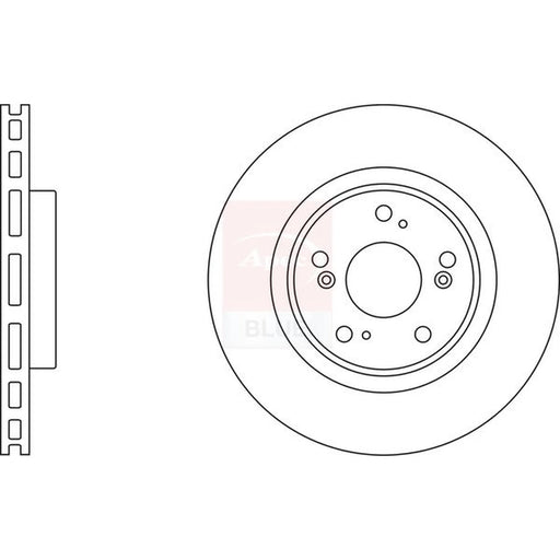Apec 2 x Vented Front Brake Discs SDK6281