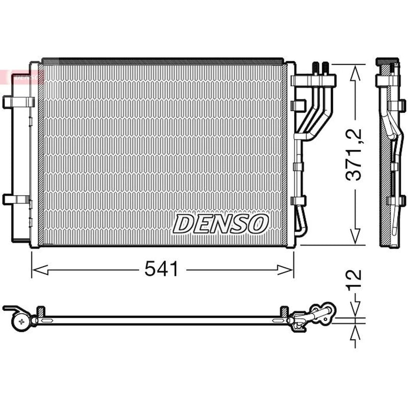 Denso Air Conditioning Condenser DCN43010