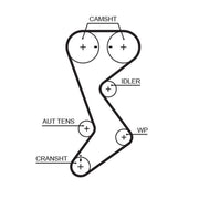 Gates Timing Belt Kit with Rollers K02T265