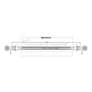 Borg & Beck Brake Hydraulic Hose Line Rear Left BBH9041