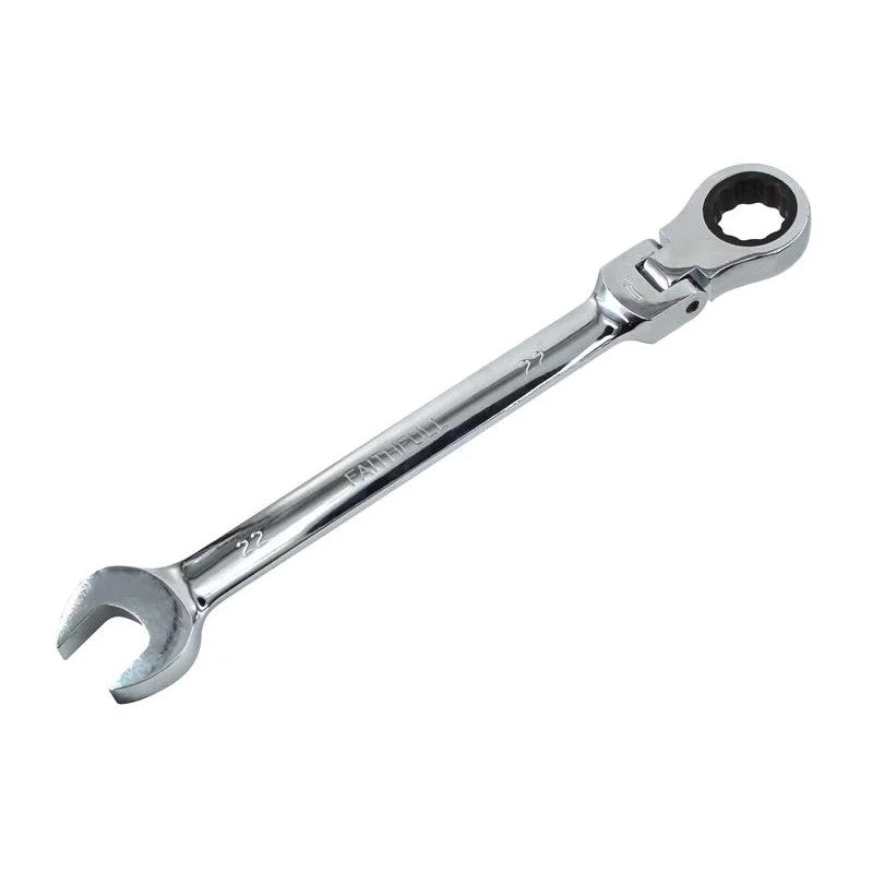 Faithfull Ratchet Combination Spanner Flex Head CV 8-30mm