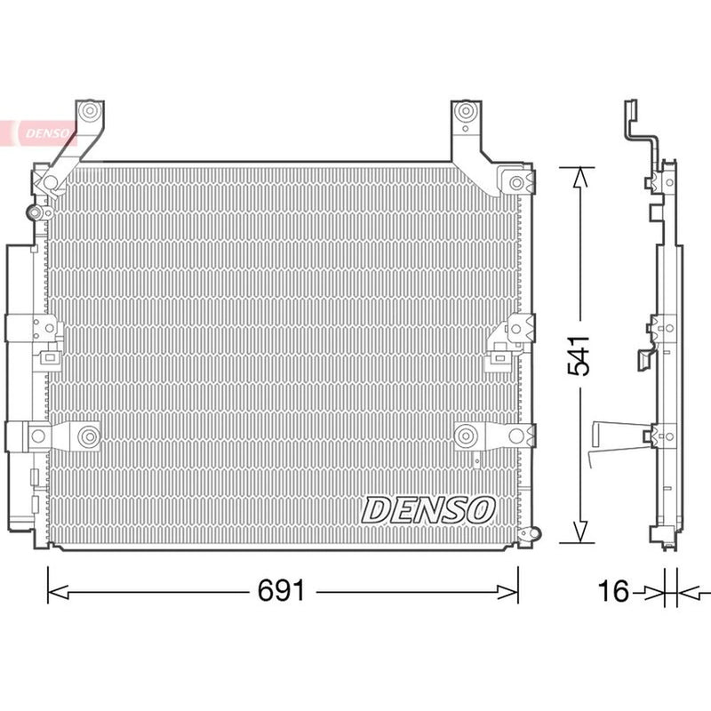 Denso Air Conditioning Condenser DCN50032