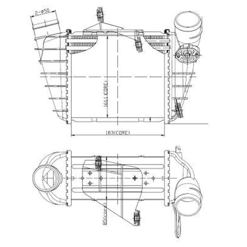 NRF Intercooler (Charge Air Cooler) 309073