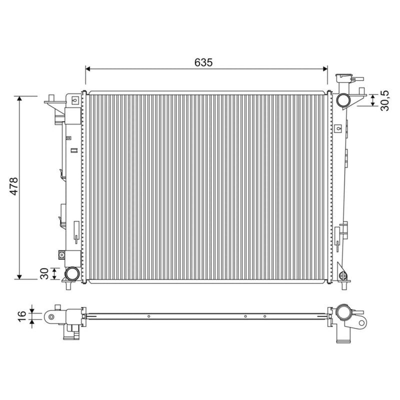 Valeo Engine Radiator 701326