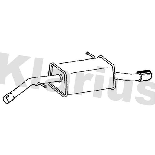 Klarius Box With Tail Pipe Rear PG994K