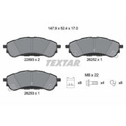 Textar Rear Brake Pad Set 2269301