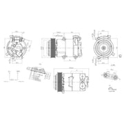 Hella Air Conditioning Compressor 8FK 366 200-321