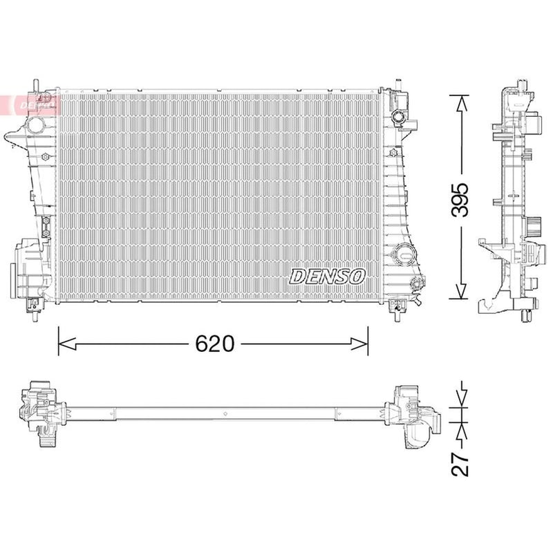 Denso Engine Radiator DRM15009
