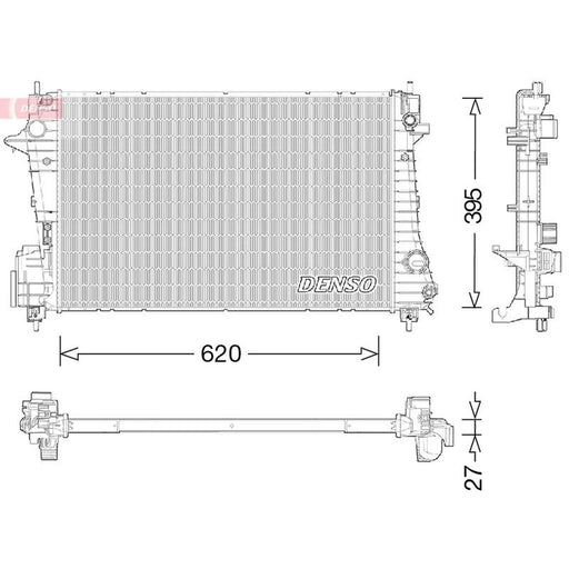 Denso Engine Radiator DRM15009