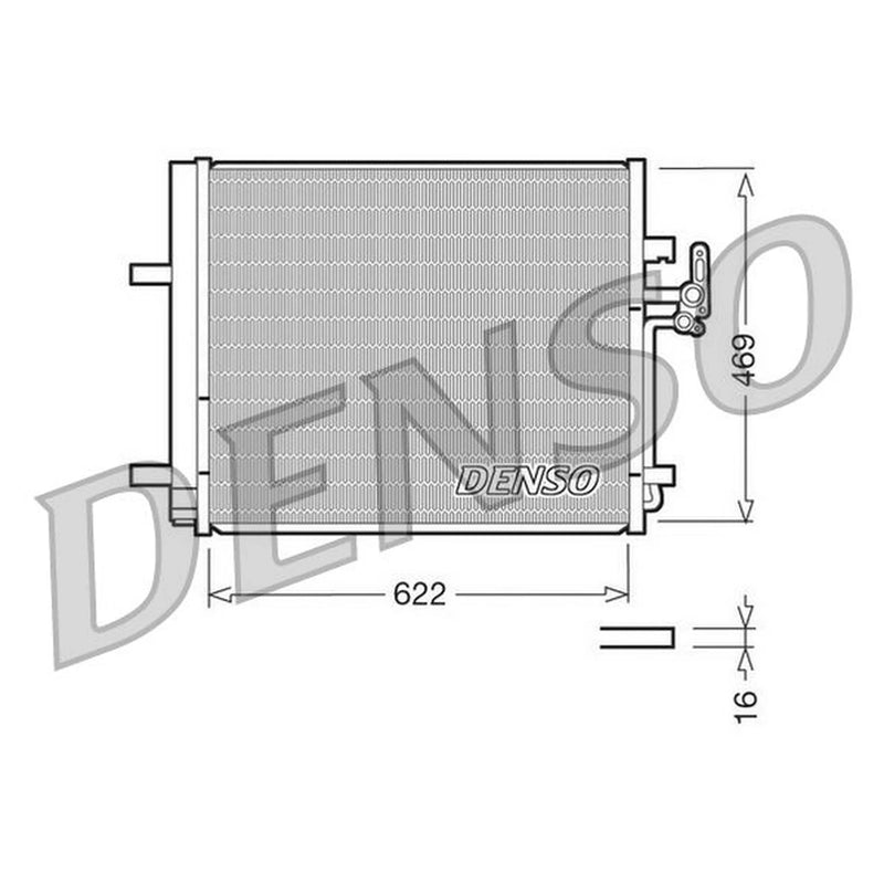 Denso Air Conditioning Condenser DCN10016