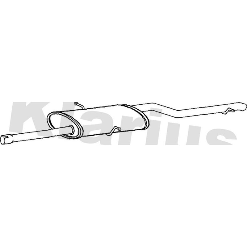 Klarius Box With Tail Pipe Rear MZ408V