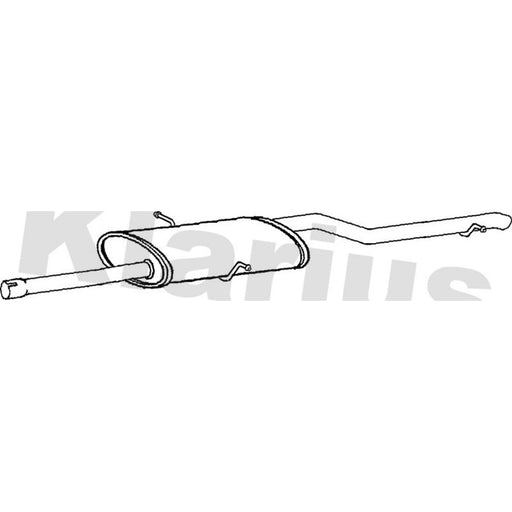 Klarius Box With Tail Pipe Rear MZ408V