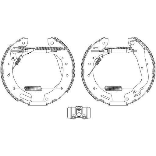 Mintex Brake Shoe Set Axle Kit MSP247