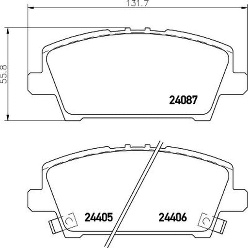 DON Front Brake Pad Set PCP1204