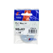 ForgeFix Flat Washers ZP M6 x 40mm ForgePack 6 - FPKFW640