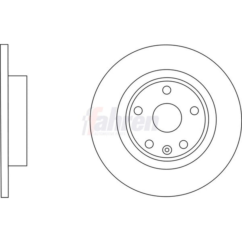 Fahren 2 x Solid Rear Brake Discs FBD6292