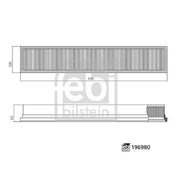 Febi Cabin Air Filter (Pollen Filter) 196980