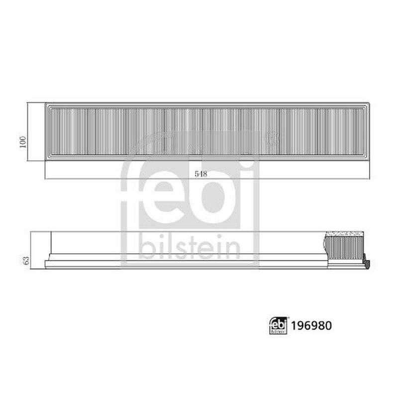Febi Cabin Air Filter (Pollen Filter) 196980
