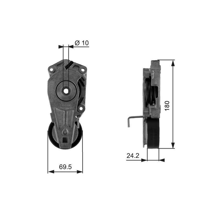 Gates Auxiliary Belt Tensioner T38405