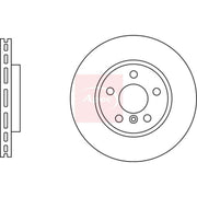 Apec 2 x Vented Front Brake Discs DSK3170