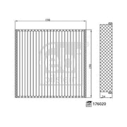 Febi Cabin Air Filter (Pollen Filter) 176020