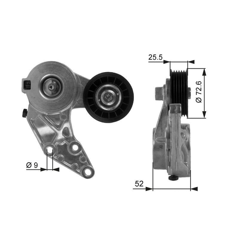 Gates Auxiliary Belt Tensioner T38377