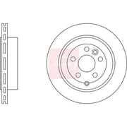 Apec 2 x Vented Rear Brake Discs DSK2521