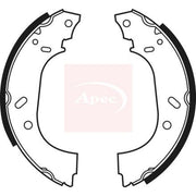 Apec Brake Shoe Set Axle Kit SHU551