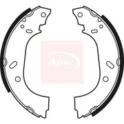 Apec Brake Shoe Set Axle Kit SHU551