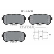 Textar Rear Brake Pad Set 2494901