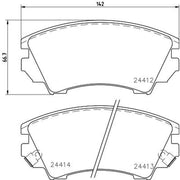 DON Front Brake Pad Set PCP1152