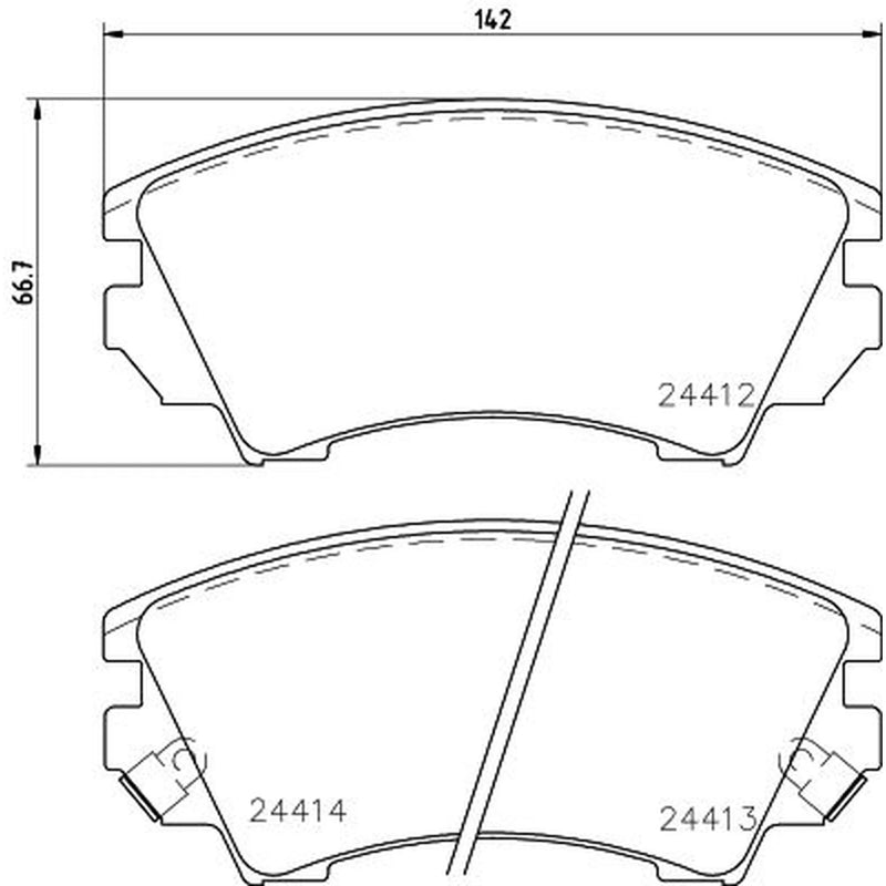 DON Front Brake Pad Set PCP1152