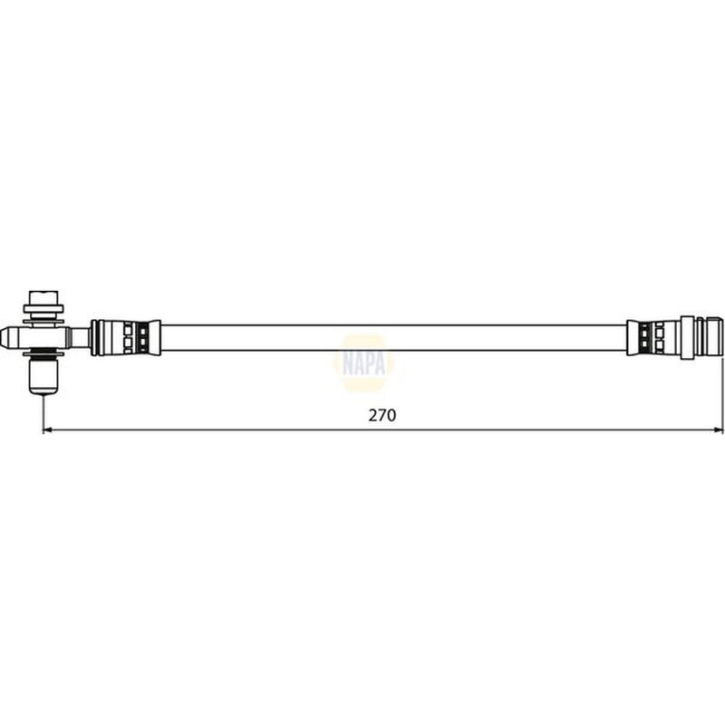 NAPA Brake Hydraulic Hose Line Rear NBH1372