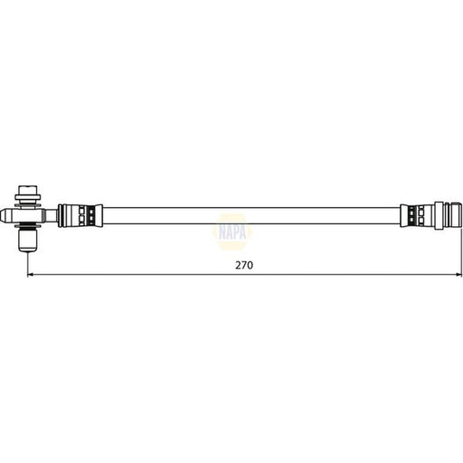NAPA Brake Hydraulic Hose Line Rear NBH1372